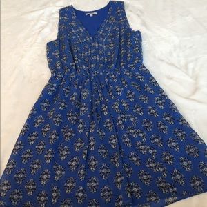Royal Blue Madewell chiffon dress